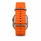 WATCH ULTRA Cellular Android Smartwatch with 5G SIM, Wi-Fi & AMOLED Display – Orange Strap