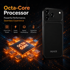 PEACE Mini Smartphone | 8GB RAM + 128GB Storage | Octa-Core Processor | 4G Dual SIM | 5MP Front + 8MP Rear Camera