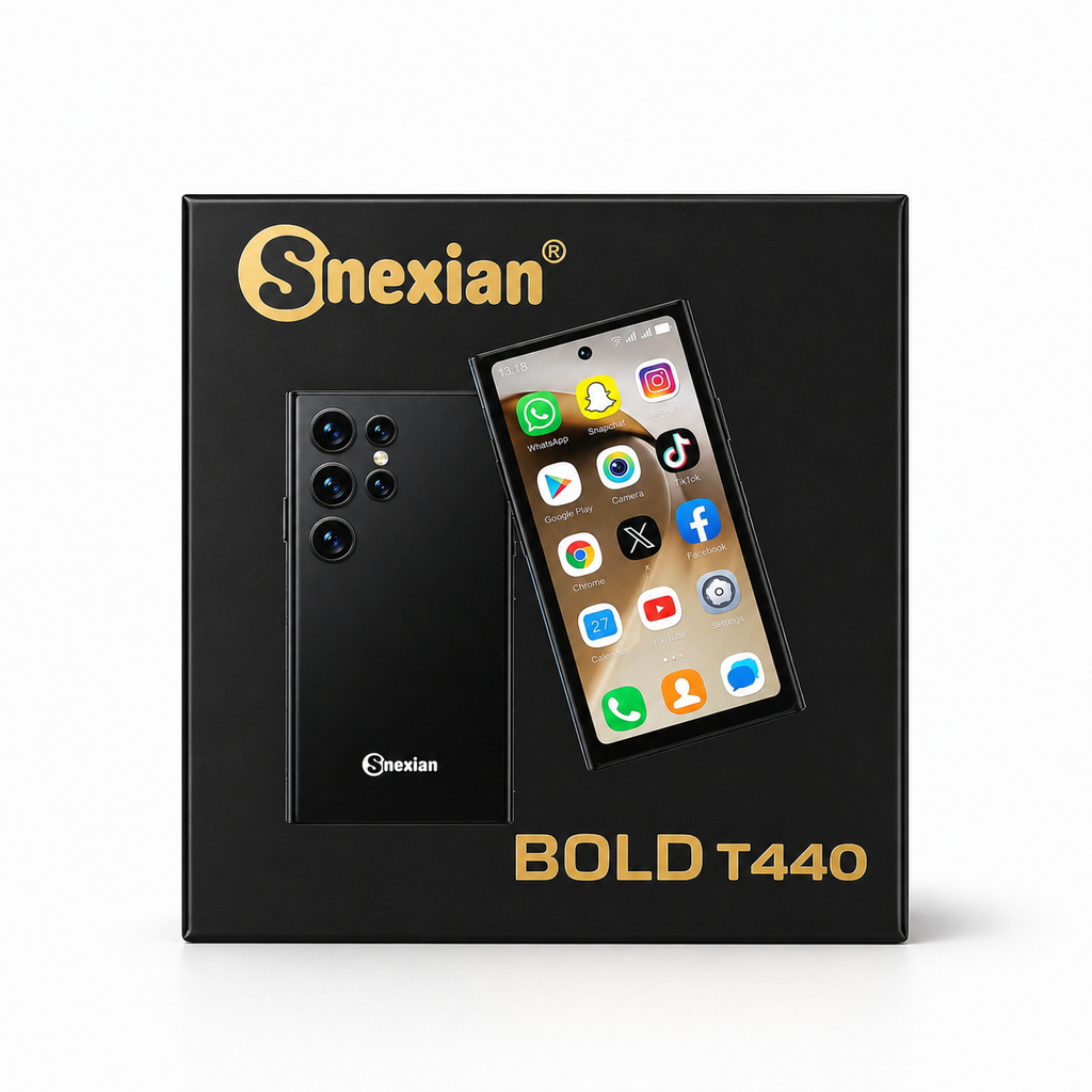 MRG Snexian Bold T440 Mini Smartphone | 3GB RAM + 16GB Storage | 4G Dual SIM | WiFi & Bluetooth | Compact Android Phone